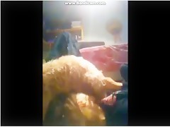sex on the phone with my boyfrend and dog lick me 