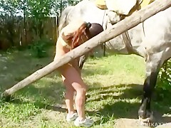 MonikaXXX Fuck with Horse
