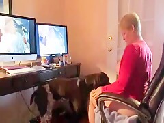 Housewife watching bestialitysextaboo.net